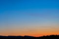 Clear sky without clouds at dusk before sunrise Royalty Free Stock Photo