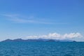 Clear sky with enormous cloud over islands and mountains over the sea at Koh Mak in Trat, Thailand. Perfect background.