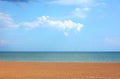 clear sky with ocean and beach