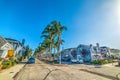 Clear sky over Balboa Island Royalty Free Stock Photo