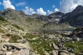 Clear sky over Musala peak and Musalenski lakes, Rila mountain Royalty Free Stock Photo