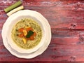 Clear soup with noodles. Royalty Free Stock Photo