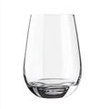 Clear stemless wine glass with thick base on white background Royalty Free Stock Photo