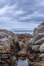 Clear and still rock pool Royalty Free Stock Photo