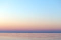 Clear sunset sky. Gradient background in pastel colors. Sunset over the sea. Royalty Free Stock Photo