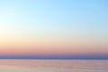 Clear sunset sky. Gradient background in pastel colors. Sunset over the sea.