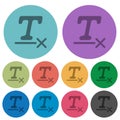Clear text format color darker flat icons
