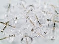 Clear Thumb Tacks 2 Royalty Free Stock Photo