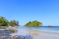 Clear turquoise blue sea at Bo Thong Lang Bay, Bang Saphan district, Prachuap Khiri Khan, Thailand Royalty Free Stock Photo