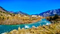 Cayoosh Creek just before it runs into the Fraser River in British Columbia, Canada Royalty Free Stock Photo