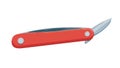Compact Red Pocket Knife, Utility Tool, Camping Accessory, vector design Generative AI Royalty Free Stock Photo