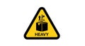 Heavy Weight Warning Sign Vector Icon Royalty Free Stock Photo