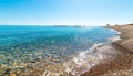 Clear water in Baccu e Praidas beach Royalty Free Stock Photo