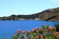 Clear water bay of Loutro town on Crete island, Greece Royalty Free Stock Photo