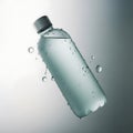 Clear Water Bottle with Droplets Royalty Free Stock Photo