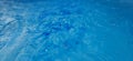 clear water bubbles in the blue swimming pool Royalty Free Stock Photo