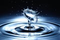 Clear Water Drop Splash Collision Royalty Free Stock Photo