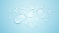 Water Droplets On Blue Background Abstract Bubbles Textured Glassy Surface Vector Illustration Background Gradient Pattern Texture Royalty Free Stock Photo