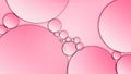 Clear water drops on abstract pink graphic texture for cover background assemble designs and other works of art