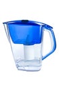 Clear water filter pitcher Royalty Free Stock Photo