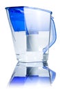 Clear water filter pitcher Royalty Free Stock Photo