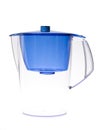 Clear water filter pitcher Royalty Free Stock Photo