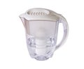 Clear water filter pitcher with clipping path Royalty Free Stock Photo