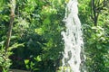 Clear water from fountain in public park Royalty Free Stock Photo