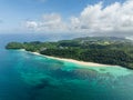 Puka Shell Beach in Boracay Island. Philippines. Royalty Free Stock Photo