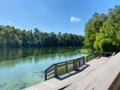 The clear water of the Rainbow River in Dunnellon, Florida Royalty Free Stock Photo
