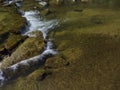 Clear water in a stream. Royalty Free Stock Photo