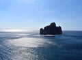 Clear water, sunny day in Sardinia Island, the place is called Scoglio pan di zucchero Royalty Free Stock Photo