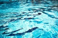 Clear water surface. Blue wave texture, pool water background. Abstract summer sea pattern. Royalty Free Stock Photo