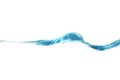 Clear water wave isolated Royalty Free Stock Photo