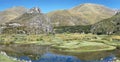 Clear waters of Canete river near Vilca villag, Peru