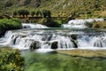 Clear waters of CaÃÂ±ete river in Huancaya village, Peru