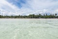 Clear waters of Dumaluan Beach in Panglao, Bohol. Low angle shot