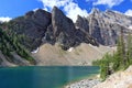 Banff National Park, Lake Agnes in the Canadian Rocky Mountains, Alberta, Canada Royalty Free Stock Photo