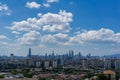 A clear and windy day in Kuala Lumpur, capital of Malaysia. Royalty Free Stock Photo