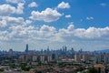 A clear and windy day in Kuala Lumpur, capital of Malaysia. Royalty Free Stock Photo