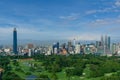 A clear and windy day in Kuala Lumpur, capital of Malaysia. Royalty Free Stock Photo
