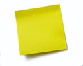 Clear yellow sticky note