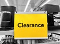 The Clearance Sale Aisle in a Walmart Superstore. Royalty Free Stock Photo