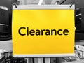 The Clearance Sale Aisle in a Walmart Superstore. Royalty Free Stock Photo