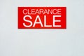 Clearance sale billboard Royalty Free Stock Photo