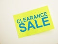Clearance Sale, Motivational Marketing Business Words Quotes Concept Royalty Free Stock Photo