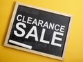 Clearance Sale, Motivational Marketing Business Words Quotes Concept Royalty Free Stock Photo