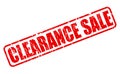 Clearance sale red stamp text Royalty Free Stock Photo