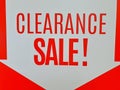 Clearance Sale signage Royalty Free Stock Photo