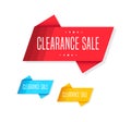 Clearance Sale Tags Set Royalty Free Stock Photo